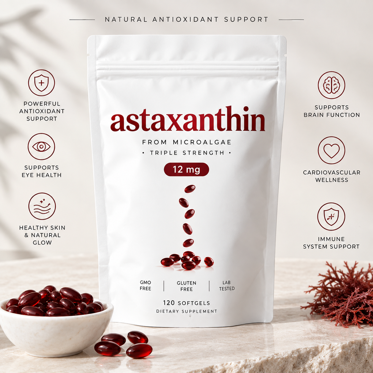 Astaxanthin Softgels | 120 Capsules